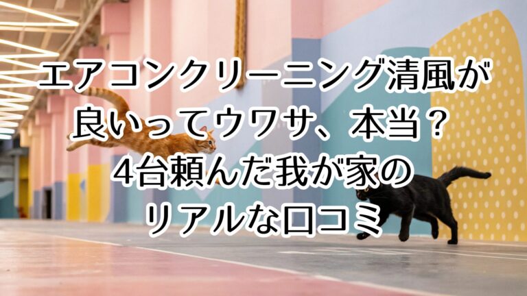 エアコンクリーニング清風が良いってウワサ、本当？4台頼んだ我が家のリアルな口コミ