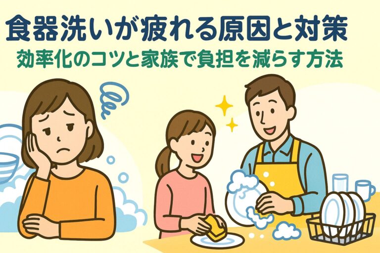 食器洗いが疲れる原因と対策｜効率化のコツと家族で負担を減らす方法