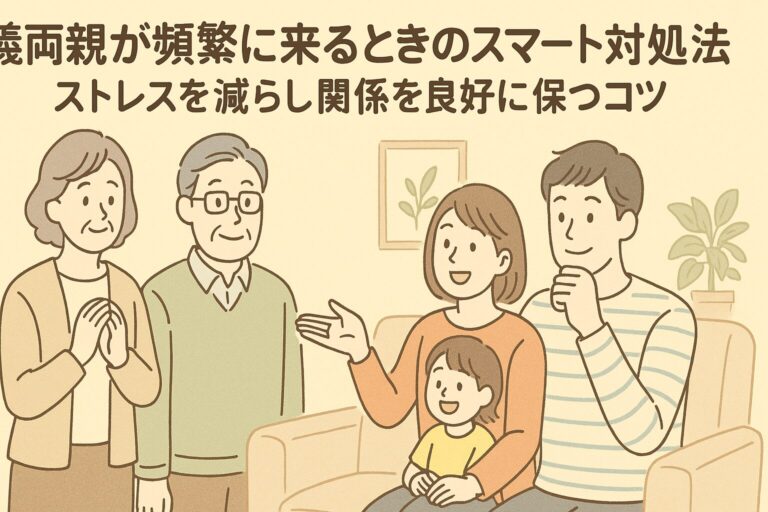 義両親が頻繁に来るときのスマートな対処法｜ストレスを減らし関係を良好に保つコツ