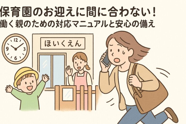 保育園のお迎えに間に合わない！働く親のための対応マニュアルと安心の備え