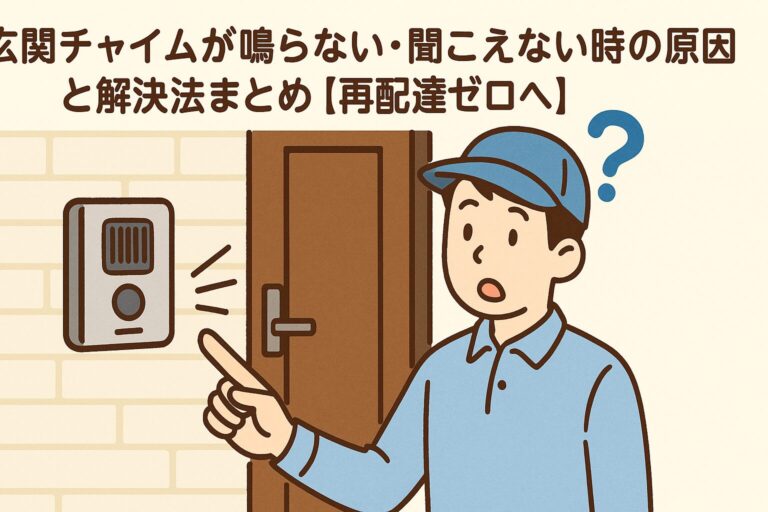 戸建ての玄関チャイムが鳴らない・聞こえない時の原因と解決法まとめ【再配達ゼロへ】」