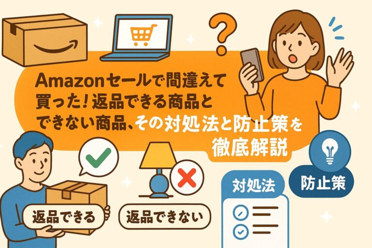 Amazonセールで間違えて買った！返品できる商品とできない商品、その対処法と防止策を徹底解説