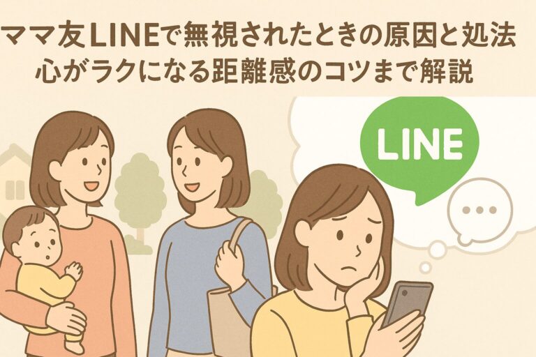 ママ友LINEで無視されたときの原因と対処法｜心がラクになる距離感のコツまで解説