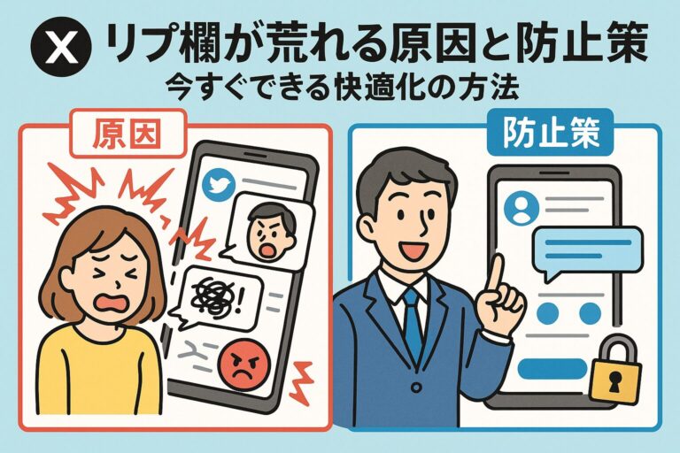 X（旧Twitter）リプ欄が荒れる原因と防止策｜今すぐできる快適化の方法