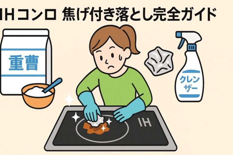 IHコンロ 焦げ付き落とし完全ガイド｜重曹・アルミホイル・専用洗剤でピカピカに
