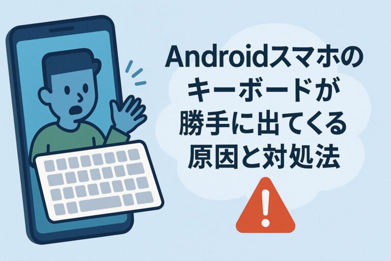 Androidスマホのキーボードが勝手に出てくる原因と対処法まとめ【怪しいアプリに注意】