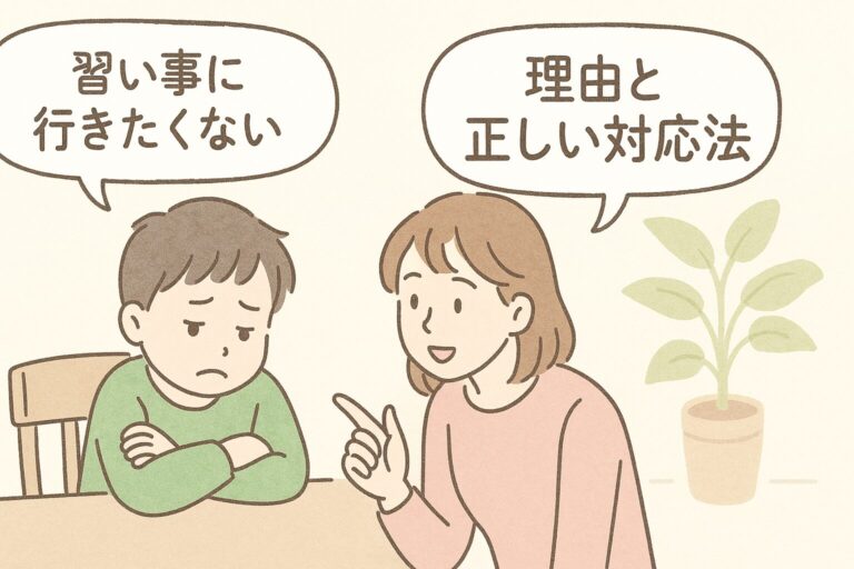 子どもが習い事に行きたくないと言うときの理由と親の正しい対応法