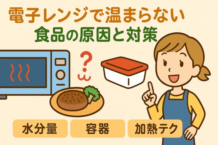 電子レンジで温まらない食品の原因と対策とは？水分量・容器・加熱テクを総まとめ！
