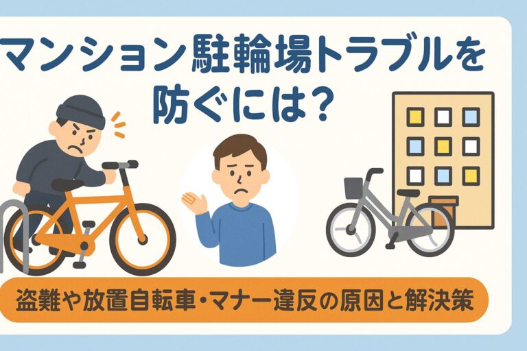 マンション駐輪場トラブルを防ぐには？盗難や放置自転車、マナー違反の原因と解決策をわかりやすく解説