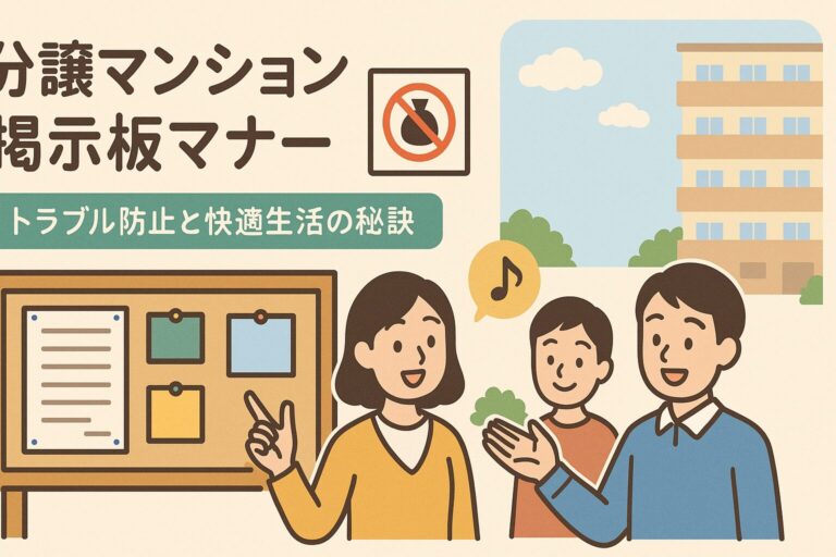分譲マンション掲示板マナー完全ガイド｜トラブル防止と快適生活の秘訣