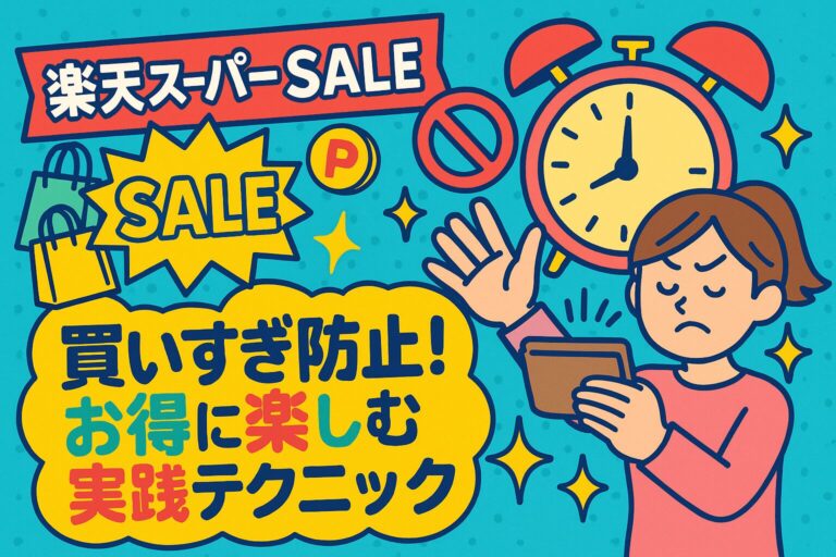 楽天スーパーセールで買いすぎ防止！無駄なくお得に楽しむ実践テクニック