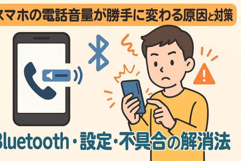 スマホの電話音量が勝手に変わる原因と対策｜Bluetooth・設定・不具合の解消法