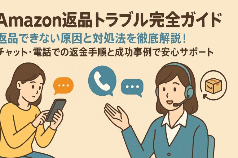 【Amazon返品トラブル完全ガイド】返品できない原因と対処法を徹底解説！チャット・電話での返金手順と成功事例で安心サポート