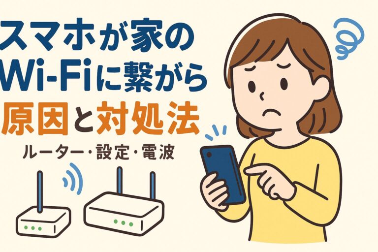 スマホが家のWi-Fiに繋がらない原因と対処法｜ルーター・設定・電波を完全解説