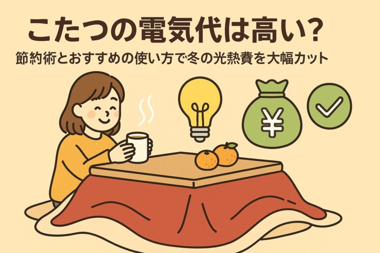 こたつの電気代は高い？節約術とおすすめの使い方で冬の光熱費を大幅カット