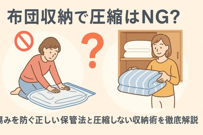 布団収納で圧縮はNG？傷みを防ぐ正しい保管法と圧縮しない収納術を徹底解説