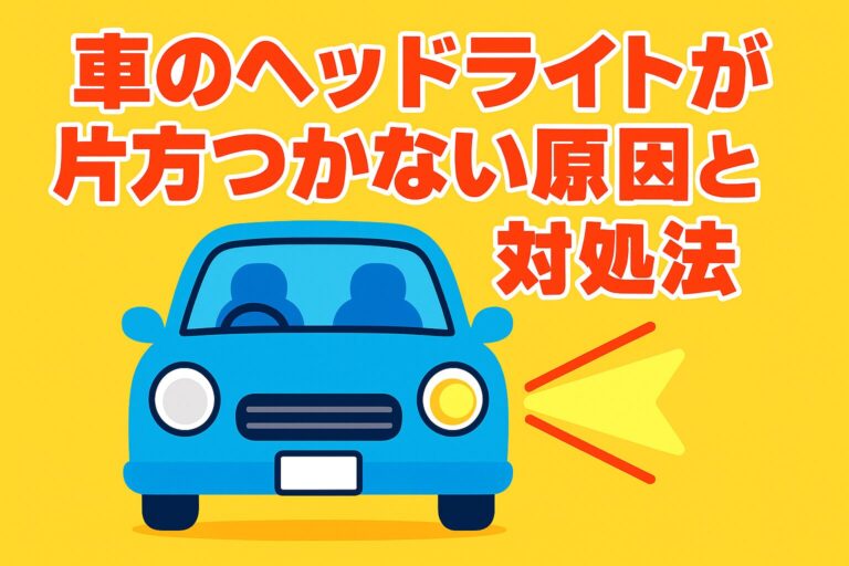 車のヘッドライトが片方つかない原因と対処法｜自分で直す手順と修理費用の完全ガイド