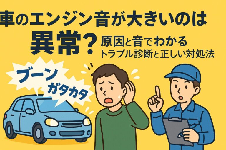 車のエンジン音が大きいのは異常？原因と音でわかるトラブル診断と正しい対処法