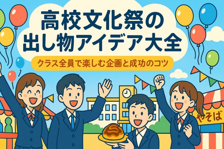 高校文化祭の出し物アイデア大全｜クラス全員で楽しむ企画と成功のコツ