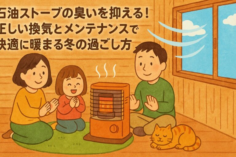 石油ストーブの臭いを抑える！正しい換気とメンテナンスで快適に暖まる冬の過ごし方