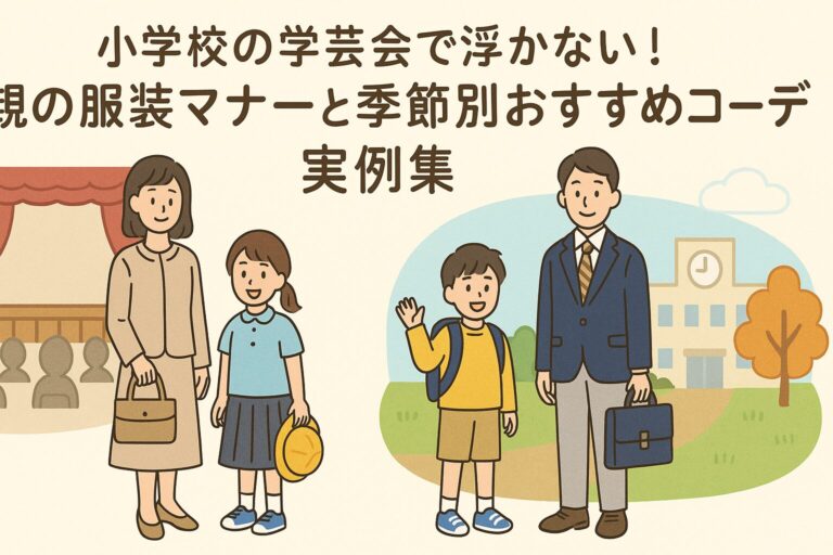 小学校の学芸会で浮かない！親の服装マナーと季節別おすすめコーデ実例集