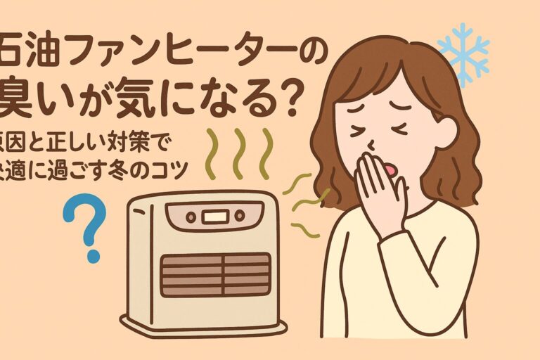 石油ファンヒーターの臭いが気になる？原因と正しい対策で快適に過ごす冬のコツ