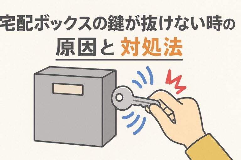 宅配ボックスの鍵が抜けない時の原因と対処法｜LIXIL・パナソニック・ナスタ別トラブル解決ガイド