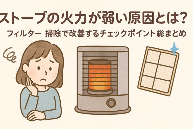 ストーブの火力が弱い原因とは？フィルター掃除で改善するチェックポイント総まとめ