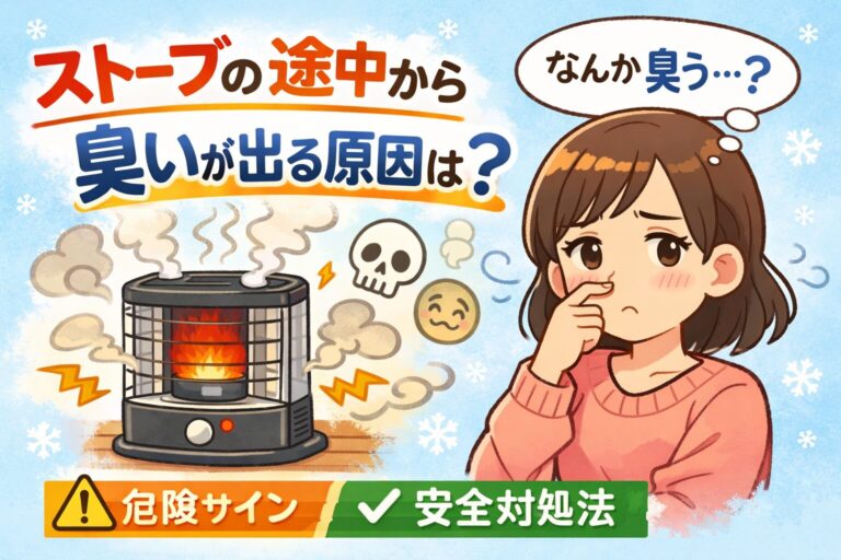 ストーブの途中から臭いが出る原因は？危険なサインと安全な対処法を徹底解説