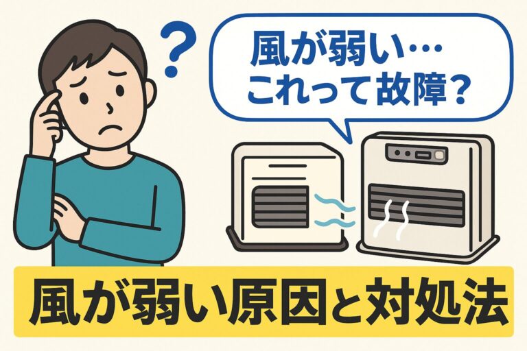 石油ファンヒーターの風が弱い？修理前に必ず確認すべき原因と対処法を徹底解説