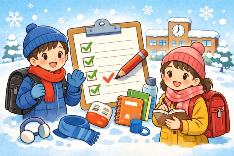 小学校三学期に忘れやすい持ち物とは？冬限定の対策リストとチェック術を完全ガイド