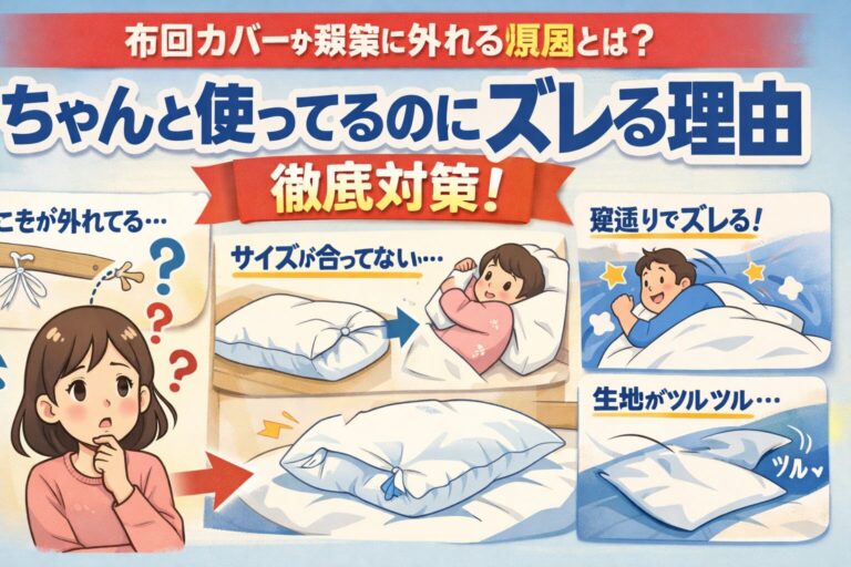 布団カバーが頻繁に外れる原因とは？ちゃんと使っているのにズレる人のための完全対策