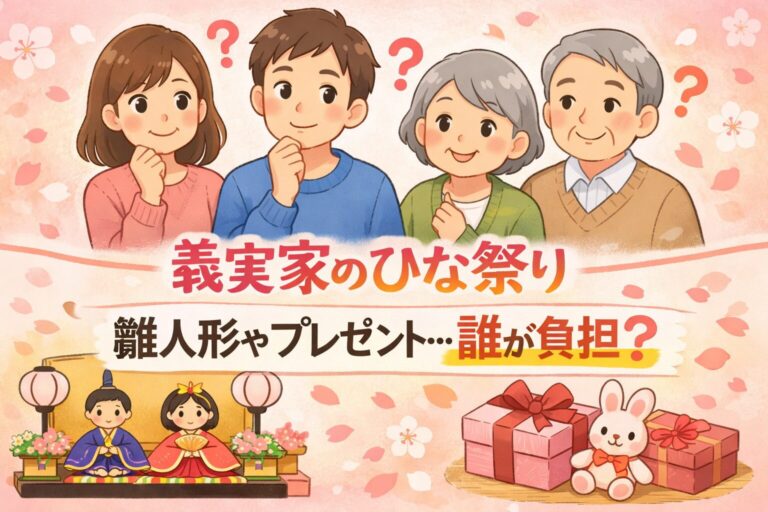 義実家のひな祭り、雛人形やプレゼントは誰が負担？嫁・夫・義両親それぞれの正解と対処法
