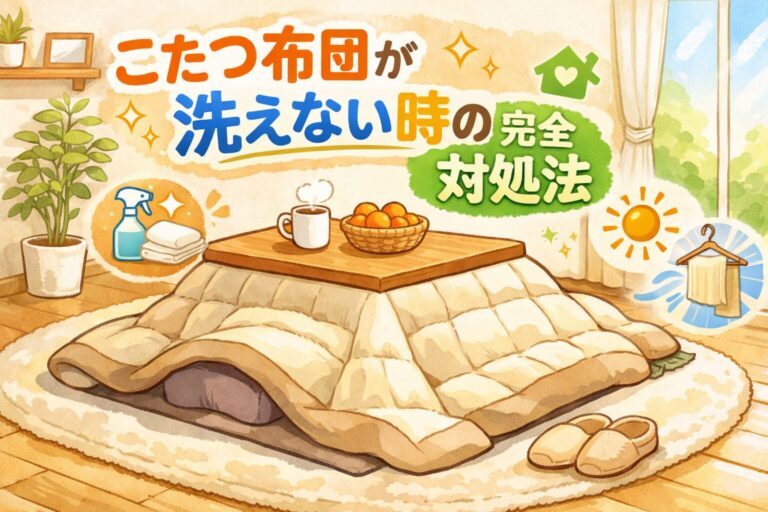 こたつ布団が洗えない時の完全対処法｜自宅ケア・NG行動・クリーニング判断まで解説