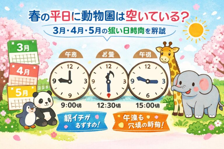 春の平日に動物園は空いている？3月・4月・5月別に本当に狙い目の時間帯を解説