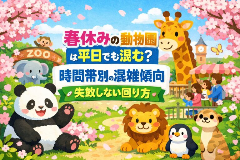 春休みの動物園は平日でも混む？時間帯別の混雑傾向と失敗しない回り方