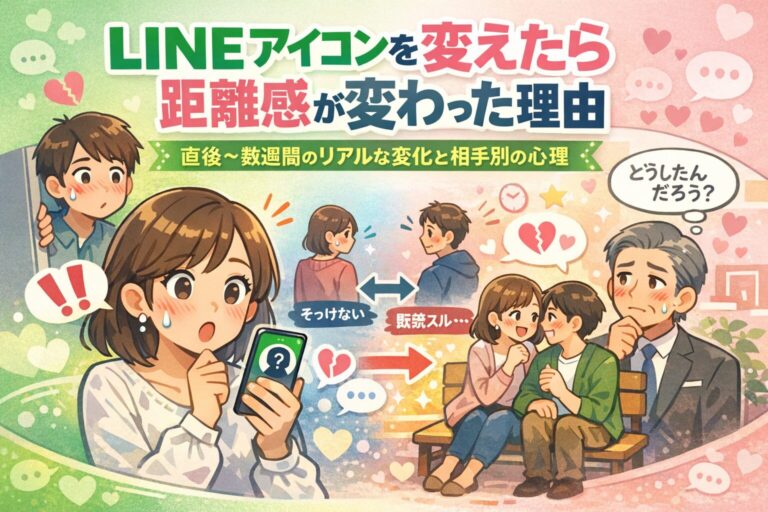 LINEアイコンを変えたら距離感が変わった理由｜直後〜数週間のリアルな変化と相手別の心理
