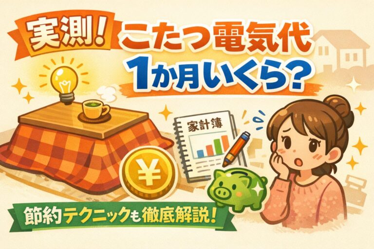 【実測】こたつ電気代はいくら？1か月の本当の金額と節約術を徹底解説