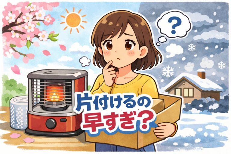 石油ストーブを片付けるタイミングが早すぎると後悔する理由｜寒の戻り・地域別目安・失敗例
