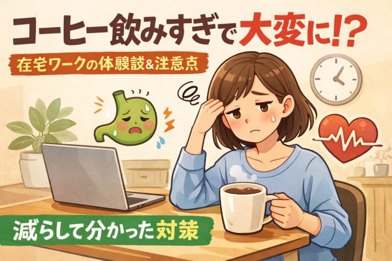 在宅勤務でコーヒーを飲みすぎた結果、体に起きた変化と注意点｜減らして分かった対策