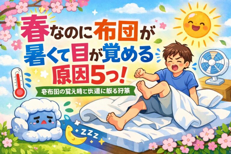 春なのに布団が暑くて目が覚める原因5つ｜冬布団の替え時と春でも快適に眠る対策
