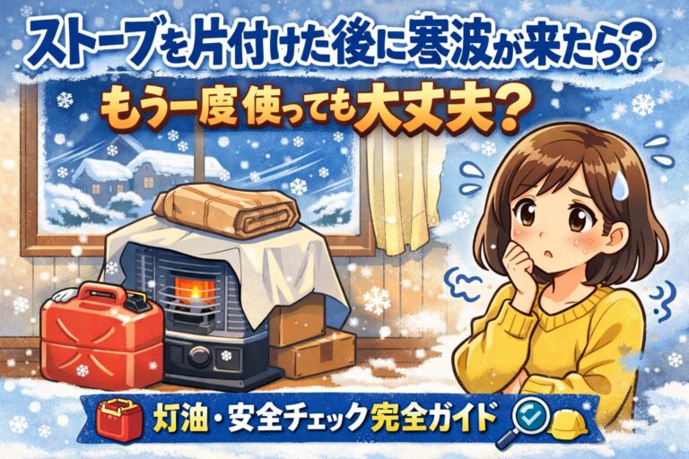 ストーブを片付けた後に寒波が来たら？もう一度使える条件と灯油・安全チェック完全ガイド