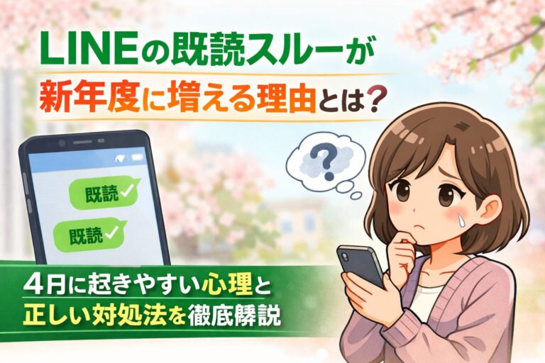 LINEの既読スルーが新年度に増える理由とは？4月に起きやすい心理と正しい対処法を徹底解説