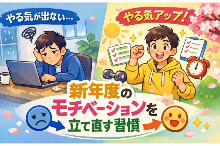 4月の在宅勤務でやる気が出ない原因。新年度のモチベーションを立て直す習慣