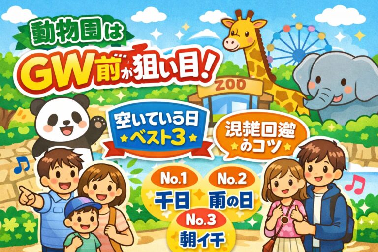 動物園はGW前が狙い目？空いている日ベスト3と混雑回避のコツを徹底解説