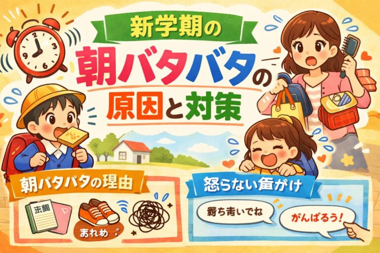 小学生の新学期、朝がバタバタするのはなぜ？学年別の原因とスムーズに回す仕組み・怒らない声かけ