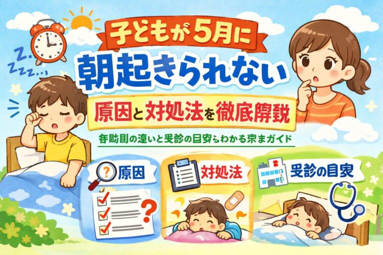 子どもが5月に朝起きられない原因と対処法を徹底解説｜年齢別の違いと受診の目安もわかる完全ガイド