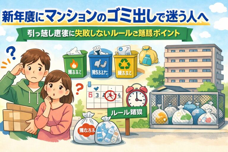 新年度にマンションのゴミ出しで迷う人へ｜引っ越し直後に失敗しないルールと確認ポイント