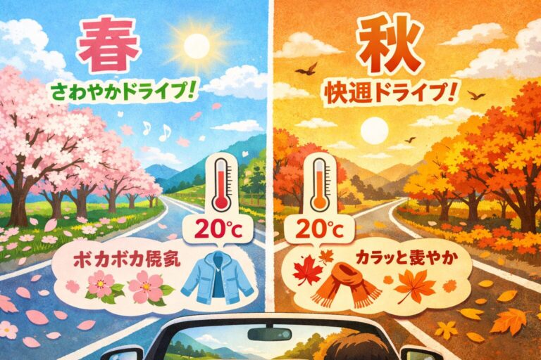 車の窓を開けて走ると気持ちいい時期はいつ？春と秋が最高な理由とベストな条件