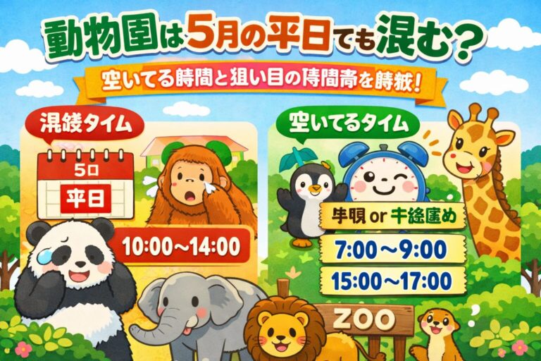 動物園は5月の平日でも混む？空いてる時間と狙い目の時間帯を解説